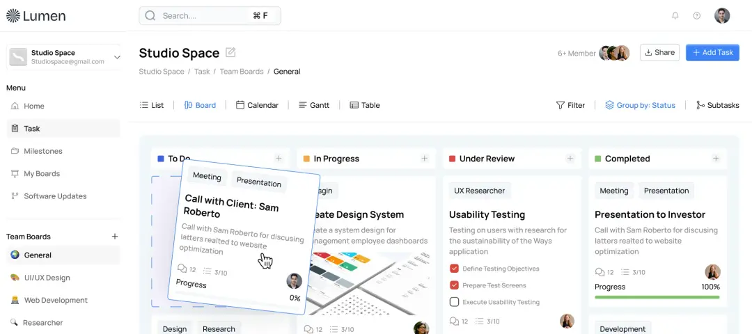 Custom Software Development interface