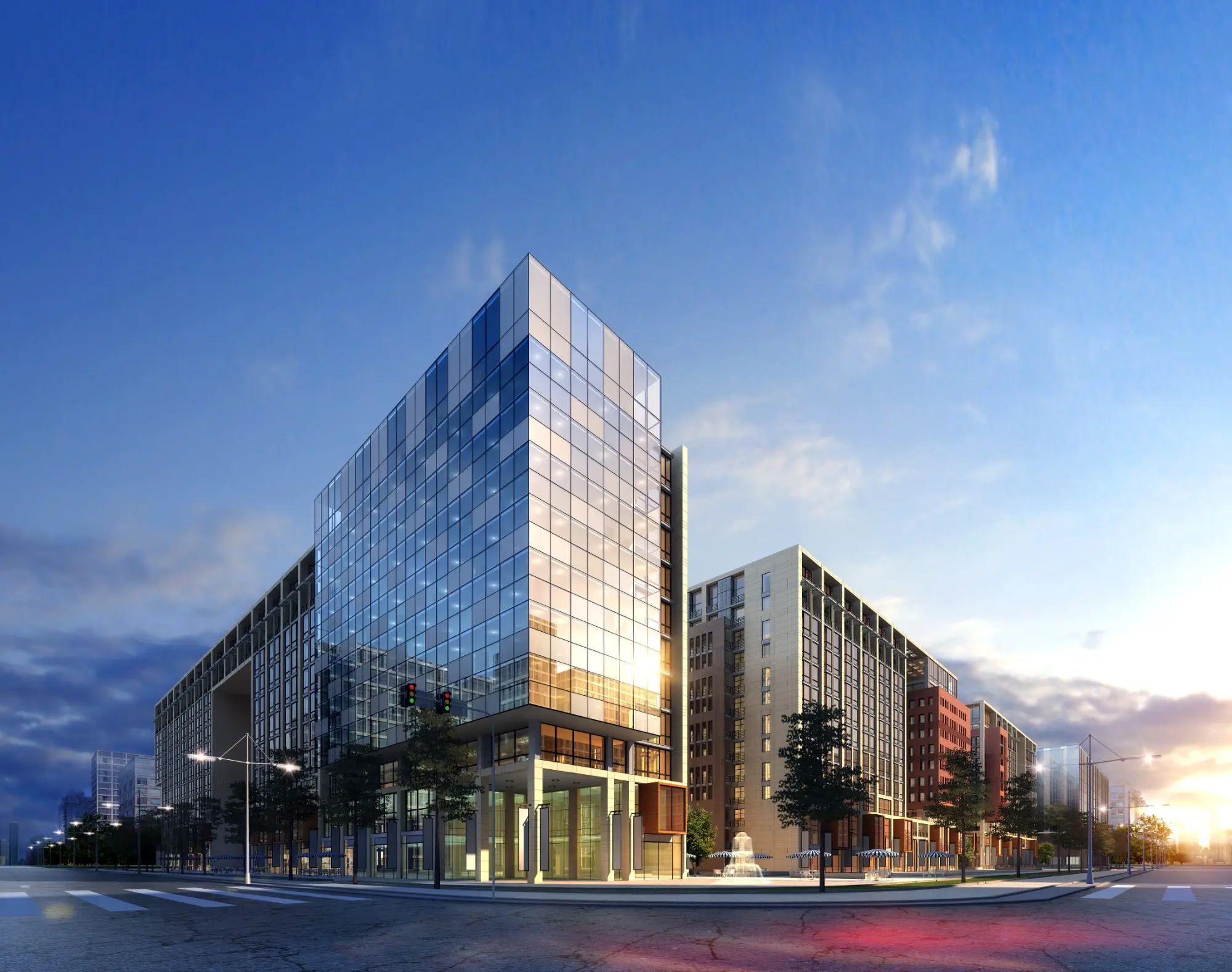 Corporate Buildings Background